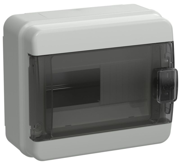 Корпус КМПн-8 TEKFOR IP65 черн. прозр. дверь пластик. IEK TF5-KP72-N-08-65-K03-K02