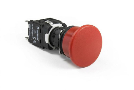 Кнопка нажимная возвратная грибовидная (1НЗ) красн. EMAS D200YM30K