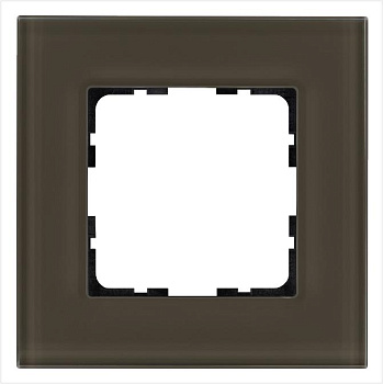 Рамка 1-м G-Glass стекло каперсовый Jasmart G1001GT