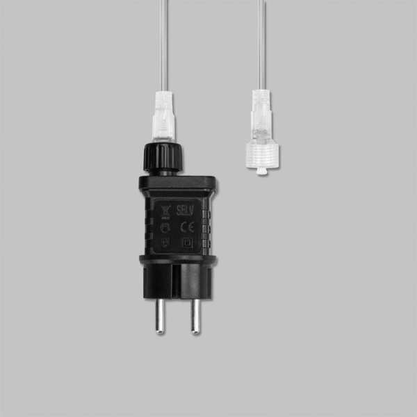 Гирлянда светодиодная занавес 3х2м 264 LED син. прозр. ПВХ IP44 эффект мерцания 22 нити 12 LED/нить Neon-Night 235-523
