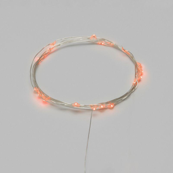 Гирлянда светодиодная "Роса" 5м 50 LED оранж. IP20 2хАА (в комплект не входят) Neon-Night 302-061
