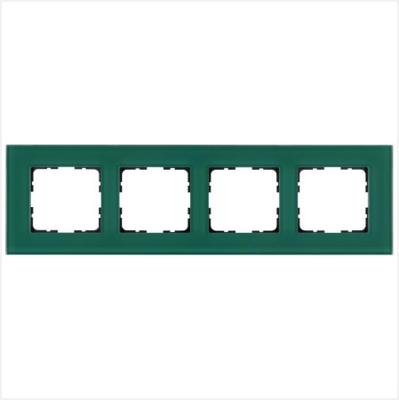 Рамка 4-м G-Glass стекло лазурн. Jasmart G1004GJ