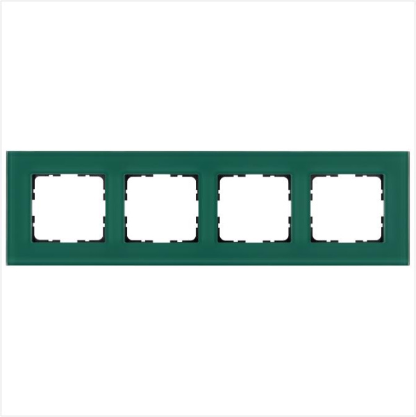 Рамка 4-м G-Glass стекло лазурн. Jasmart G1004GJ