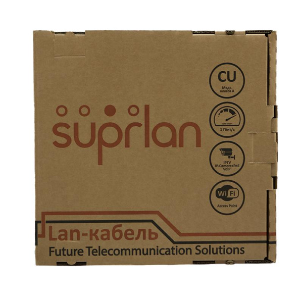 Кабель витая пара FTP 5e 2х2х0.52 Cu LSZH нг(А)-HF Premium (уп.305м) (RUS) SUPRLAN 01-0911-1
