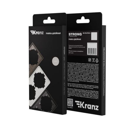 Рамка STRONG 2-постовая шелк Kranz KR-78-0752-8