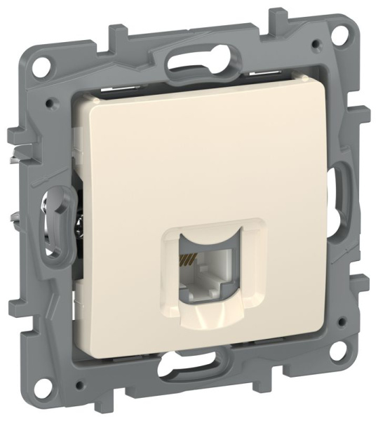 Розетка телефонная 1-м СП IEKETIKA RJ11 IP20 механизм сл. кость IEK 6723401