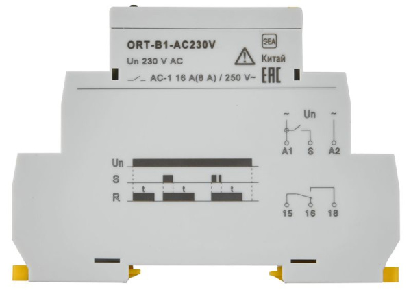 Реле задержки выключения ORT 1 контакт 230В AC IEK ORT-B1-AC230V