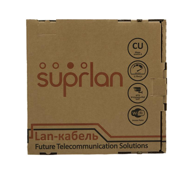 Кабель витая пара U/UTP 5e 4х2х0.64 Cu LSZH нг(А)-HF UV In./Out Long Ethernet (уп.500м) (RUS) SUPRLAN 01-0363-1