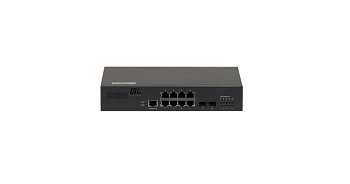 Коммутатор управляемый L2 8 Base-T 10/100/1000Мбит/с портов 2 SFP 1000Мбит/с 1 Console 1U 19дюйм 220В NIKOMAX GL-SW-G201-10
