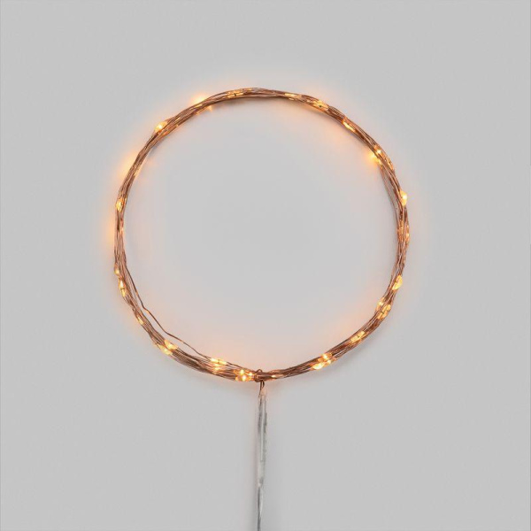 Гирлянда светодиодная "Роса" 5м 50 LED янтар. IP20 2хАА (в комплект не входят) Neon-Night 302-068