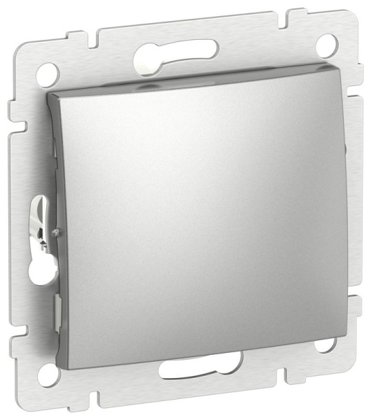 Переключатель IEKVALENA 1кл перек. сх7 10АХ б/к алюм. IEK 6901071