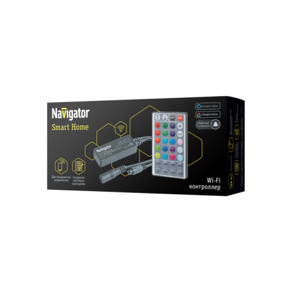 Контроллер 14 503 Smart Home ND-CWIFIRGBW96IR-IP20-12V Navigator 14503