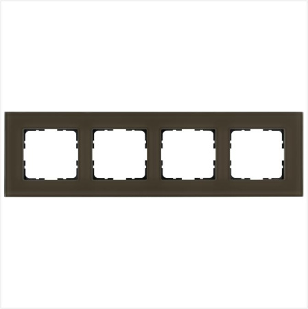 Рамка 4-м G-Glass стекло каперсовый Jasmart G1004GT
