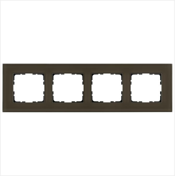Рамка 4-м G-Glass стекло каперсовый Jasmart G1004GT