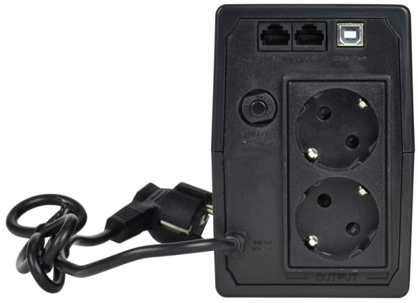 Источник бесперебойного питания ELECTRA ET 800В.А/480Вт с АКБ 1х9А.ч USB Schuko ITK EET-0800VA-1-001-S