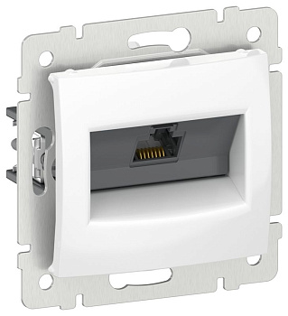 Розетка компьютерная Valena RJ45 категория 5Е UTP бел. IEK 6942861