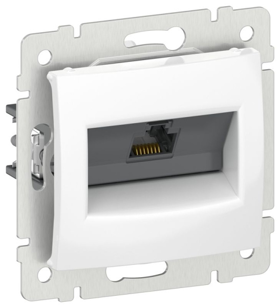Розетка компьютерная Valena RJ45 категория 5Е UTP бел. IEK 6942861