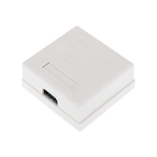 Розетка компьютерная 2-м ОП RJ45 (8P8C) кат.6 UTP неэкранир. Rexant 03-0136