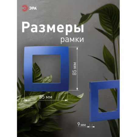 Рамка 1-м 12-5001-29 ультрамарин ЭРА Б0019394