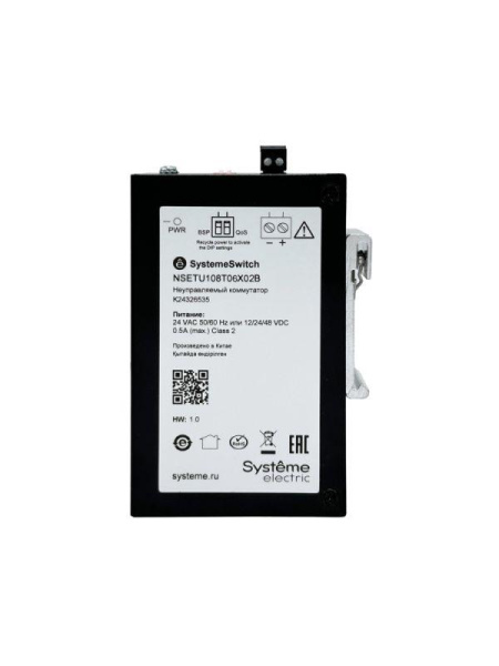 Коммутатор промышленный неуправляемый Ethernet 6х10/100BaseT 2х100BaseX SFP SE NSETU108T06X02B