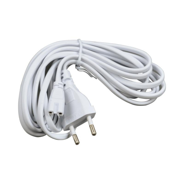 Провод UCX-PT2/L10-300 WHITE 1 STICKER для подключения светильника ULI-P к сети 220В 300см 2 контакта бел. Uniel UL-00009615