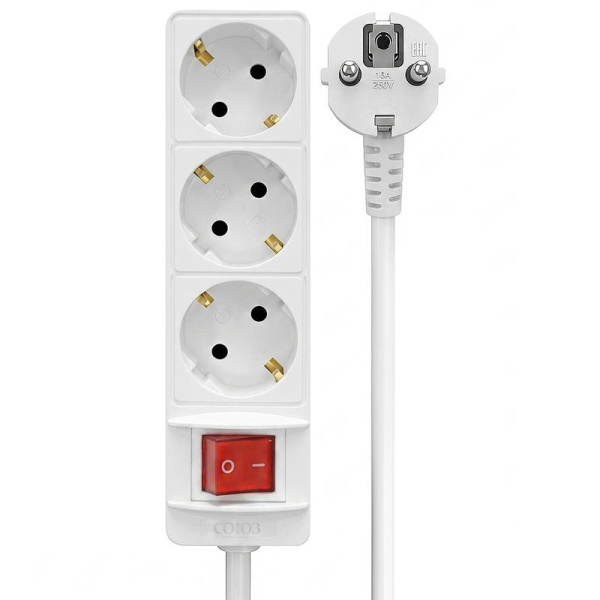 Удлинитель 3х7м с заземл. 16А IP20 3.5кВт ПВС с выкл. Союз 481S-8307