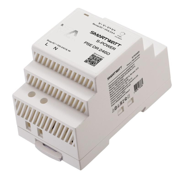 Блок питания импульсный PSE DR 2460 S-POWER 24В 60Вт 2.5 А SMARTWATT 4512020450013