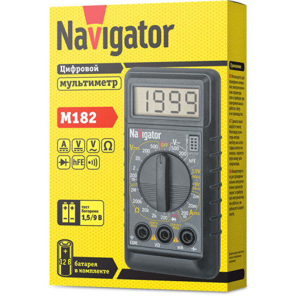 Мультиметр 82 434 NMT-Mm04-182 (M182) Navigator 82434