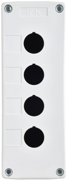 Корпус КП104-Р 4-м для кнопок бел. IEK BKP10-4-K01-R