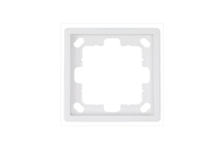 Рамка 1-м СП FD бел. матов. soft touch Jasmart FD1001PWM