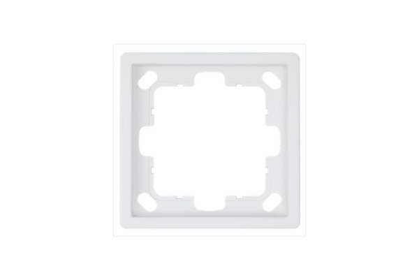 Рамка 1-м СП FD бел. матов. soft touch Jasmart FD1001PWM