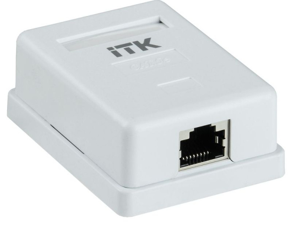 Розетка компьютерная 1-м ОП RJ45 кат.5E FTP ITK CS2-1C5EF-12