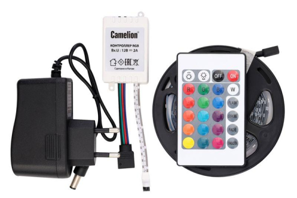 Лента светодиодная DSL-009 2835-54D/RGB (уп.5м) Camelion 15695