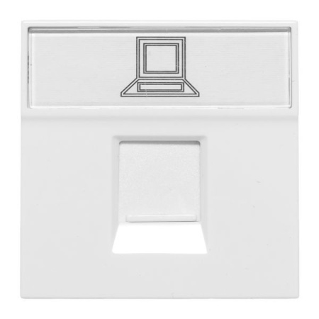 Розетка компьютерная 2мод. RJ45 кат.5E EKF E2MK015E-135-10