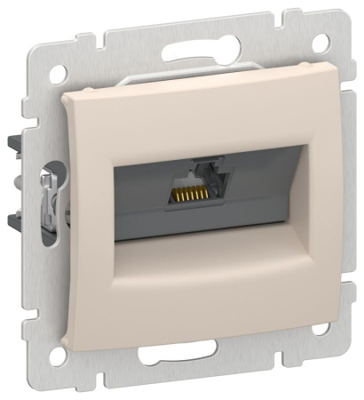 Розетка компьютерная RJ45 кат. 5Е UTP песочный IEKVALENA IEK 6945901