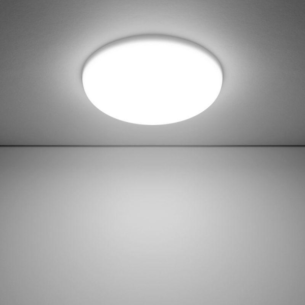Светильник светодиодный Frameless 12Вт 4000К IP20 1200лм 85-265В d106мм 120х27мм ДВО кругл. встраив. монтажный GAUSS 967511212