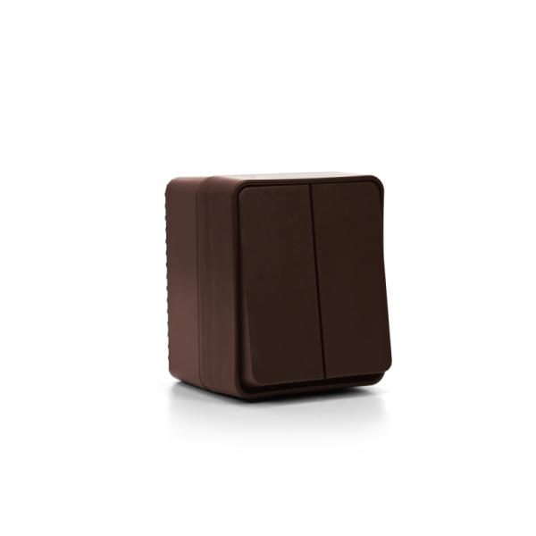 Выключатель 2-кл. ОП AtlasDesign PROFI IP54 10AX корич. SE ATN546051