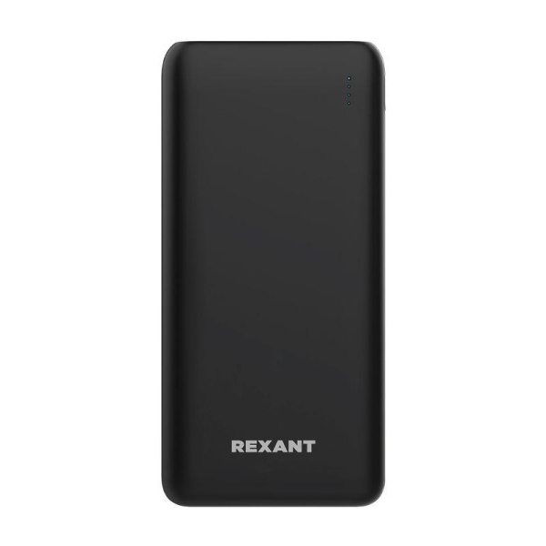 Устройство зарядное портативное Power Bank (аккумуляторная батарея) 20000мА.ч с Quick Charge и Power Delivery черн. Rexant 30-2052