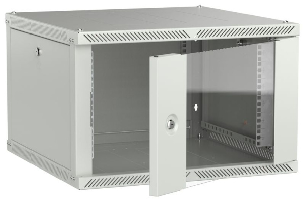 Шкаф LINEA W 2.0 6U 600х600мм дверь стеклян. сер. ITK LWR3-06U66-GF-2