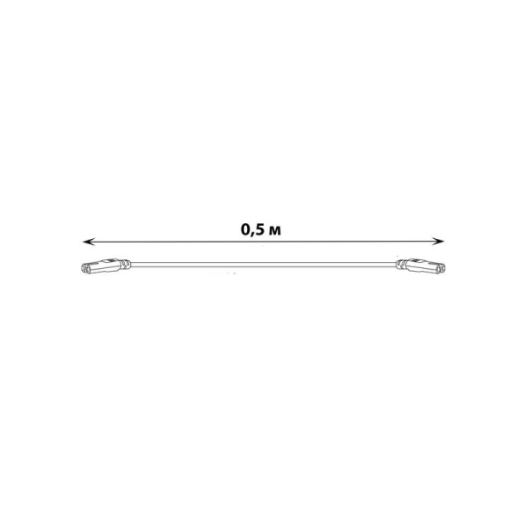 Провод UCX-PP2/L10-050 WHITE 1 POLYBAG для соединения светильников для растений ULI-P 50см бел. Uniel UL-00008551