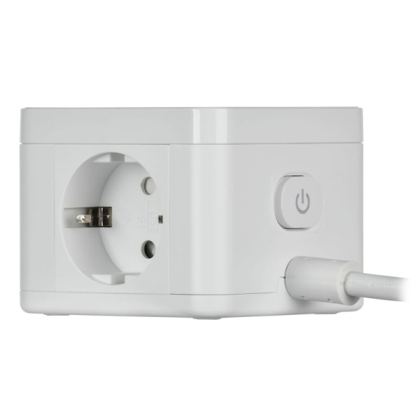 Удлинитель 2х1.3м 16А IP20 Qi У02К 10Вт USB A+C 3х1 бел. DOMINIC IEK DN-YP31-16-02-01-ZKU-K01