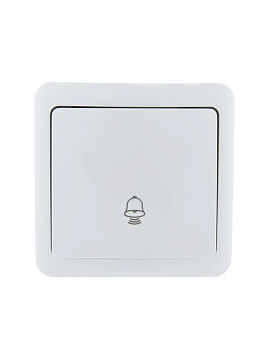 Кнопка звонка 1-кл. 1п ОП Viola 10А IP20 бел. LEZARD 751-0200-103