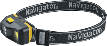 Фонарь аккумуляторный налобный 95 553 NPT-H39-ACCU XPE LEDx3Вт+COBx3Вт 5 реж Li-ion 0.5 NAVIGATOR 95553