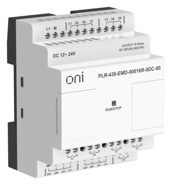 Модуль расширения входов выходов ПЛК 430 16 RO 24В DC ONI PLR-430-EMD-00016R-0DC-00