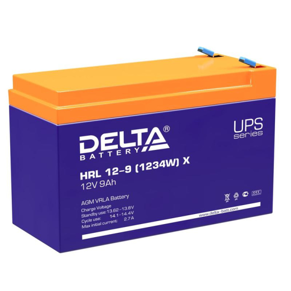 Аккумулятор 12В 9А.ч HRL 12-9 (1234W) X Delta 4614010610015