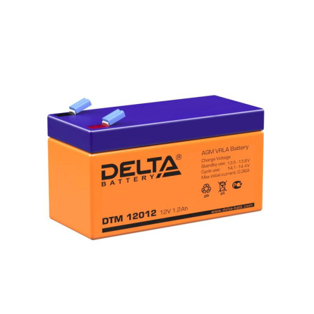 Аккумулятор UPS 12В 1.2А.ч DTM 12012 Delta 4614010050005