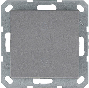 Выключатель для жалюзи 1-кл. 10А IP20 механизм алюм. Jasmart G3018S