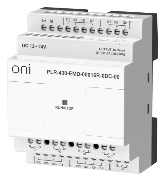 Модуль расширения входов выходов ПЛК 430 16 RO 24В DC ONI PLR-430-EMD-00016R-0DC-00