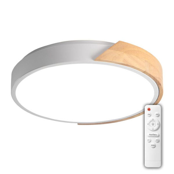 Светильник светодиодный декоративный PPB Scandic-R DIM 90Вт 3000-6500К IP20 настенно-потолочный бытовой диммир. WH/W JazzWay 5036994
