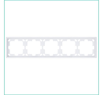 Рамка 5-м СП FD бел. глянцевый Jasmart FD1005W